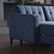 Parker Sectional Sofa in Corvet Navy Fabric by Bellona