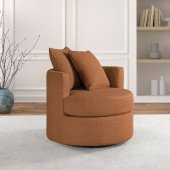 Debbie Swivel Accent Chair Set of 2 902275 Burnt Orange -Coaster