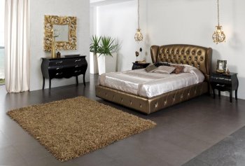 Elizabeth 662 Bedroom Bronze Tone Storage Bed w/Options by ESF [EFBS-Elizabeth 662]