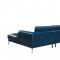 Drancy Sectional Sofa 1579 in Blue Bonded Leather by VIG