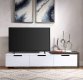 Orion TV Stand 91680 in White & Rustic Oak by Acme