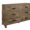 Mandan 5Pc Bedroom Set 1910 in Weathered Pine by Homelegance