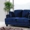 Ferrara Sofa 655 in Navy Velvet Fabric w/Optional Items