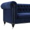 Hanny Sofa TOV-S99 in Navy Velvet Fabric by TOV Furniture