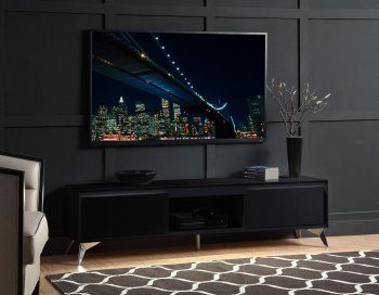 Raceloma TV Stand 91994 in Black by Acme w/LED [AMTV-91994 Raceloma]