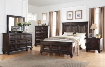 Sevilla Bedroom Set 5Pc B2264 in Walnut by NCFurniture [NFBS-B2264-Sevilla Walnut]