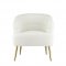 Trezona Accent Chair AC00125 in White Faux Sherpa by Acme