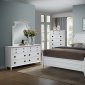 Leila Bedroom 5Pc Set in White by Global w/Options