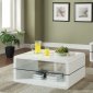 703268 Coffee Table 3Pc Set in Glossy White by Coaster