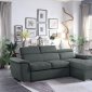 Ferriday Sectional Sofa 8228GY in Grey Fabric by Homelegance