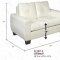 G207 Sofa & Loveseat in White Bonded Leather by Glory w/Options