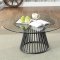 Dowdale Coffee Table & 2 End Tables Set CM4919 in Gun Metal