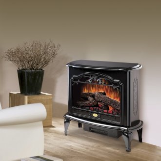 Celeste Electric Stove in Black by Dimplex