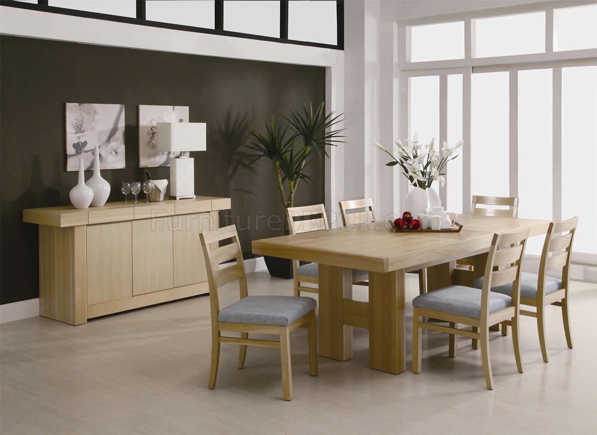 natural wood dining room sets