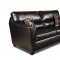 Black Faux Leather Modern Casual Sofa & Loveseat Set w/Options