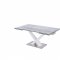 Celeste Expendable Dining Table w/Glass Top by Whiteline Imports