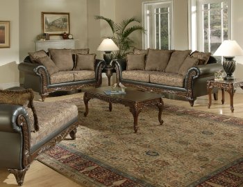 7685 Sofa by Serta Hughes in San Marino Chocolate Fabric [STS-7685]