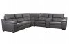 Thompson Power Motion Sofa in Slate Leather by Beverly Hills