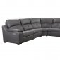 Thompson Power Motion Sofa in Slate Leather by Beverly Hills