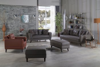 Ventura Armin Antrasit Sofa Bed Set by Bellona [IKSB-Ventura Armin Antrasit Set]