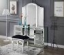 Noralie Vanity 90815 in Mirrored by Acme w/Optional Stool