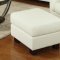 504381 Sawyer Sofa in Cream Bonded Leather by Coaster w/Options