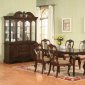 Warm Brown Cherry Finish Classic 5Pc Dining Set w/Options