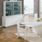 White High Gloss Finish Contemporary Formal Dining Room