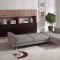 Smith Sectional Sofa Convertible 1471B in Brown Fabric by VIG