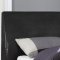 300250Q Upholstered Bed in Black Faux Leather by Coaster