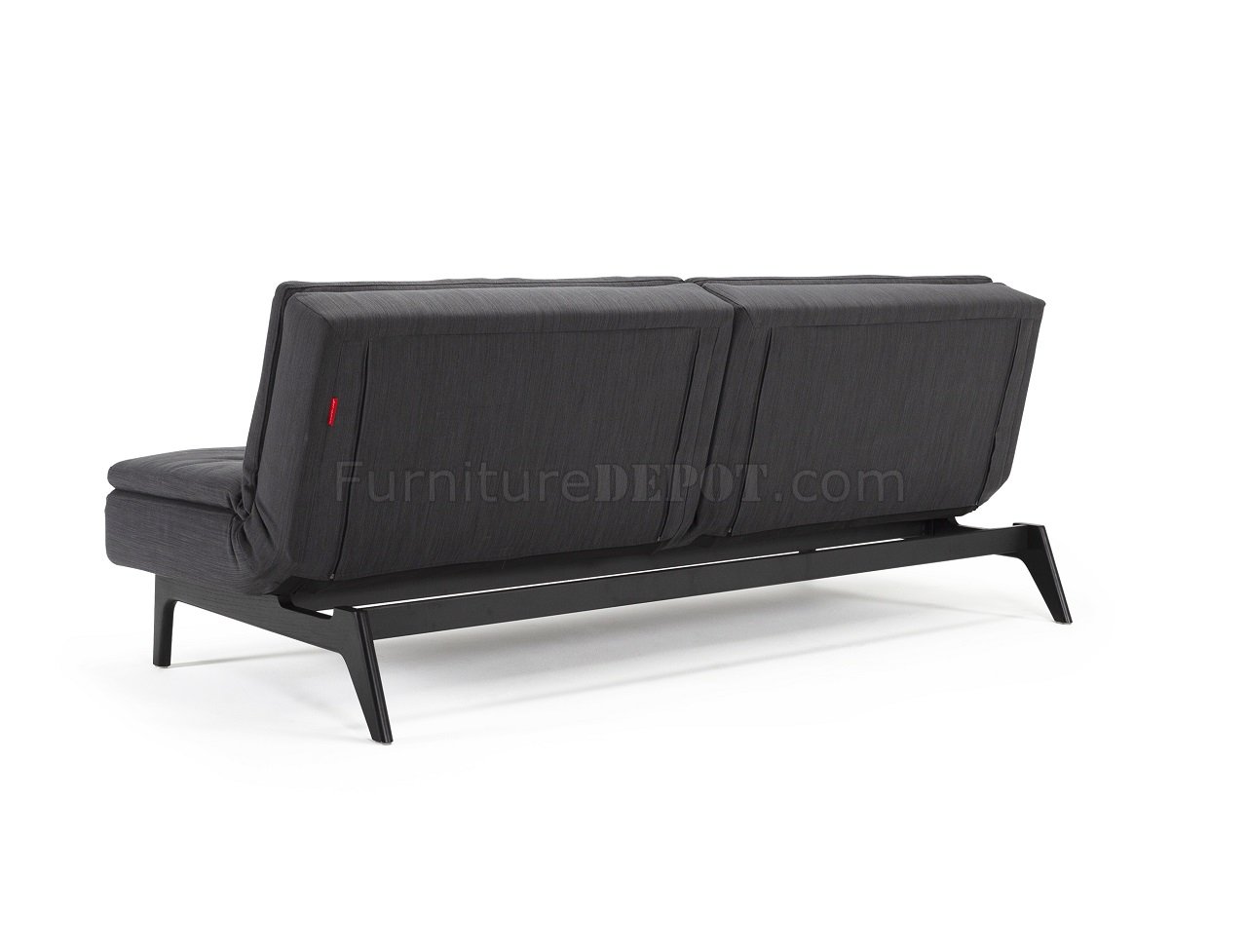 grey sofa bed wooden legs