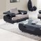 U7208 Sectional Sofa in Grey Fabric/Black PU by Global Furniture