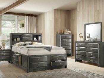 Ireland Bedroom 22700 in Gray Oak by Acme w/Options [AMBS-22700 Ireland]