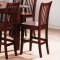 Cherry Finish Modern 7Pc Counter Height Dining Table w/Options