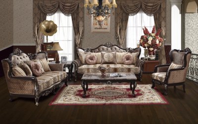 Christie Traditional Sofa in Light Brown Fabric w/Options