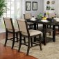 Ledyard 7Pc Counter Ht Dining Set CM3576WN-PT in Dark Walnut