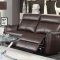 Scranton Power Motion Sofa 650211PP in Dark Brown by Coaster