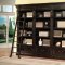 Vintage Burnished Black Classic Palazzo Museum Bookcase