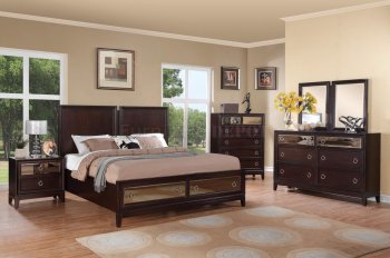 Williams 203090 Bedroom in Merlot by Coaster w/Options [CRBS-203090 Williams]