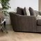 Sigge Sectional Sofa SM9109 in Charcoal Fabric w/Options