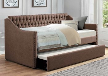 Tulney Daybed w/Trundle 4966BR in Brown by Homelegance [HEKB-4966BR-Tulney Brown]