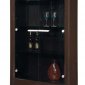 High Gloss Finish Dark Wenge Color Contemporary Vetrina