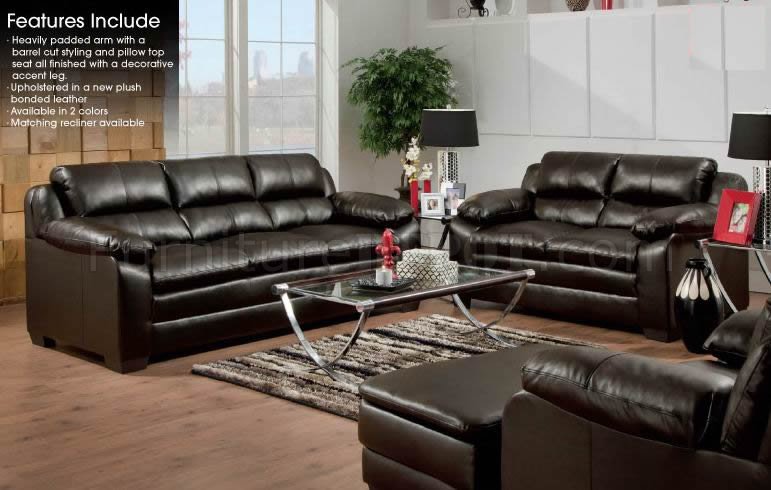 espresso leather sofa and loveseat