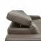 1822 Sectional Sofa in Grayish Brown Taupe Leather by ESF w/Bed