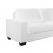 U801 Sofa & Loveseat Set in White PVC by Global w/Options