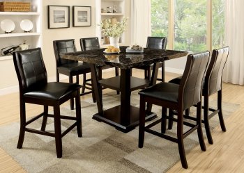 Clayton II Counter Ht Dining Set 7Pc CM3933PT in Dark Cherry [FADS-CM3933PT-Clayton II]