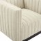 Conjure Accent Chair in Beige Velvet by Modway