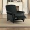 Warrick Accent Recliner 8213-1 2Pc Set in Black by Homelegance