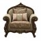 Mehadi Chair 50692 in Fabric & Walnut by Acme w/Options