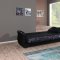 Burgundy Fabric & Black Vinyl Two-Tone Modern Sofa Bed w/Options